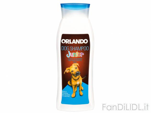 Shampoo per cani , prezzo 0.99 &#8364;  
-  Nelle varianti: Shine, Soft e Junior