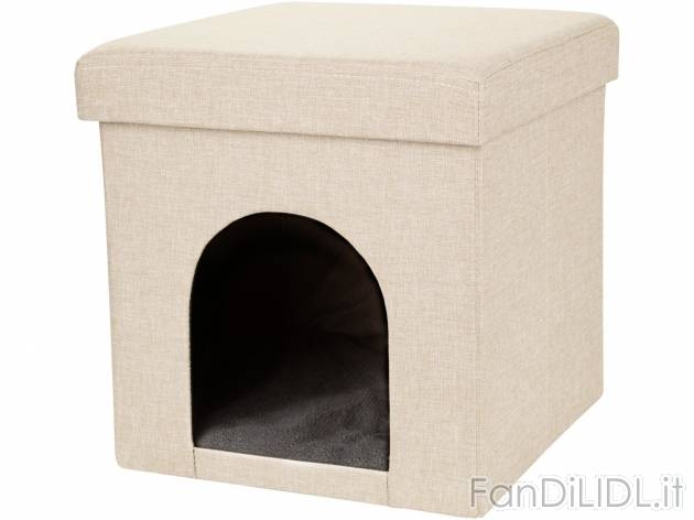 Pouf con cuccia per gatti , prezzo 12.99 &#8364; 
- Cuscino rimovibile
- Richiudibile ...