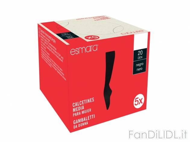 Gambaletti da donna 20DEN, 5 paia , prezzo 3.49 &#8364; 
- Disponibili anche ...