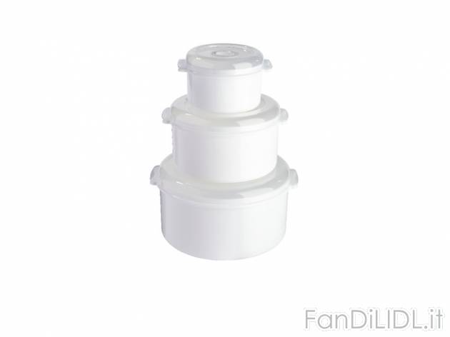 Set contenitori per microonde Ernesto, prezzo 3,99 &#8364; per Al set 
- Coperchio ...