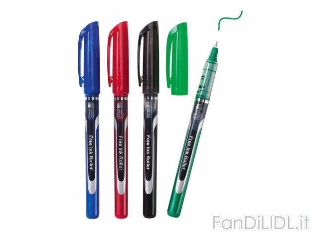 Penne roller, 4 pezzi , prezzo 1.49 &#8364;  
-  Spessore del tratto: 0,4-0,6 mm