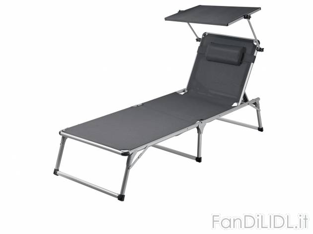 Lettino con tettuccio parasole , prezzo 49.00 &#8364; 
- Schienale regolabile ...