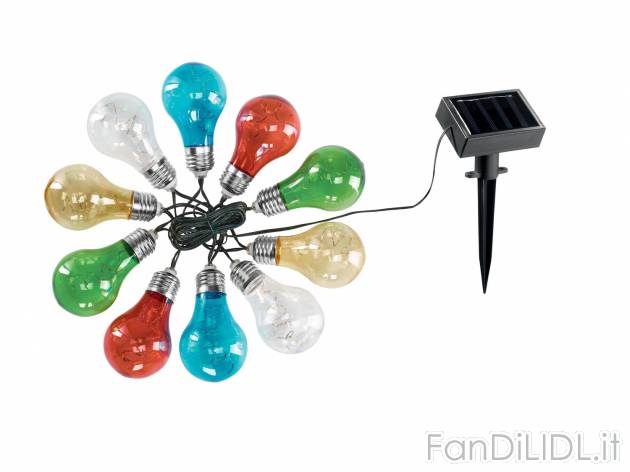 Catena luminosa ad energia solare , prezzo 14.99 &#8364; 
- Con 50 LED a basso ...
