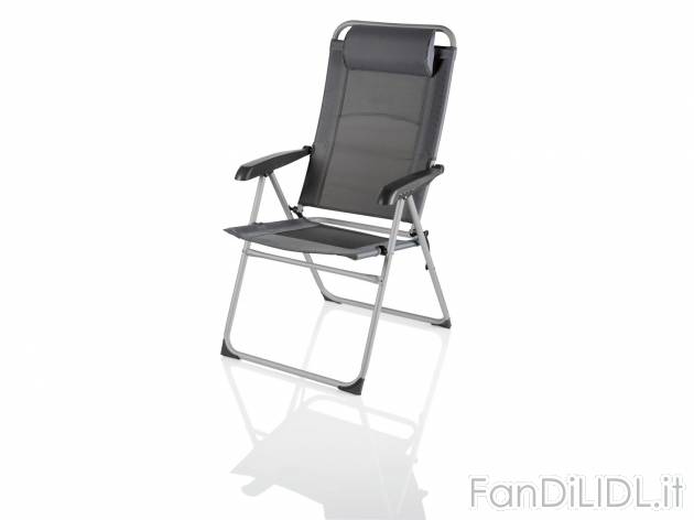 Sedia pieghevole da campeggio , prezzo 29.99 &#8364; 
- Spalliera con aerazione ...