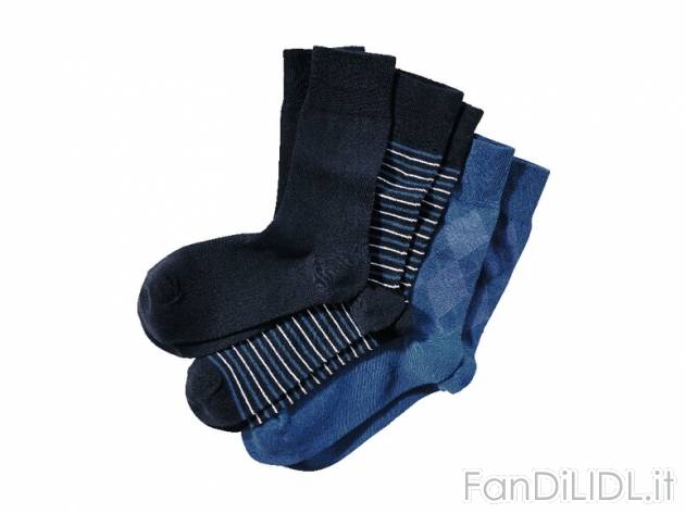 Calze da uomo, 3 paia Livergy, prezzo 3,99 &#8364; per Alla confezione 
- Tallone ...