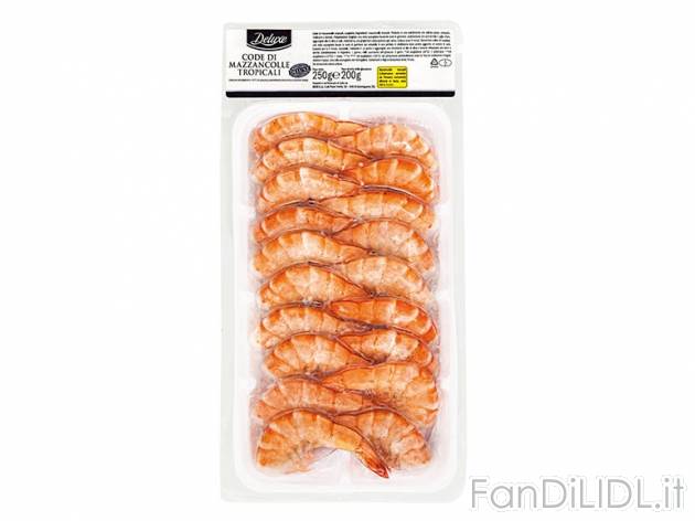Code di mazzancolle tropicali Deluxe, prezzo 2,99 &#8364; per 250 g, € 11,96/kg ...