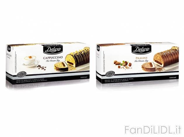 Rotolo di gelato Deluxe, prezzo 4,49 &#8364; per 1 l 
- A scelta tra: rotolo ...