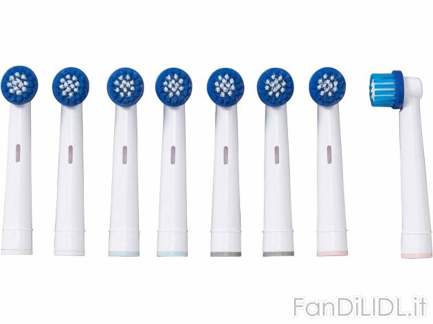 Testine di ricambio per spazzolino elettrico, 8 pezzi , prezzo 3.99 &#8364; ...