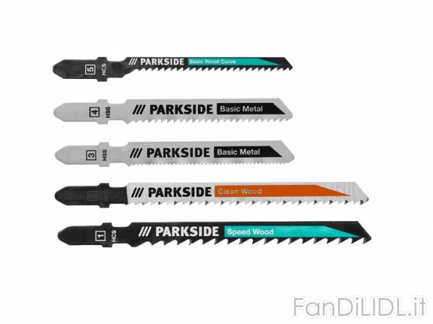 Set lame per seghetto a pendolo Parkside, prezzo 3,99 &#8364; per Per set 
- ...