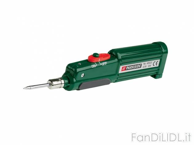 Saldatore a batteria Parkside, prezzo 9,99 &#8364; per Alla confezione 
- Breve ...