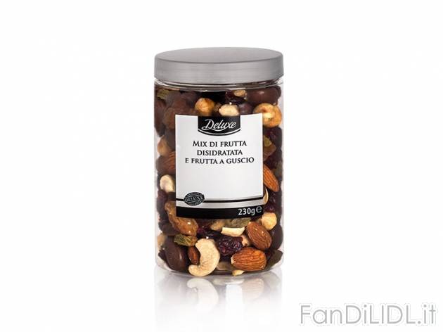 Mix di frutta disidratata e frutta a guscio Deluxe, prezzo 2,99 &#8364; per ...