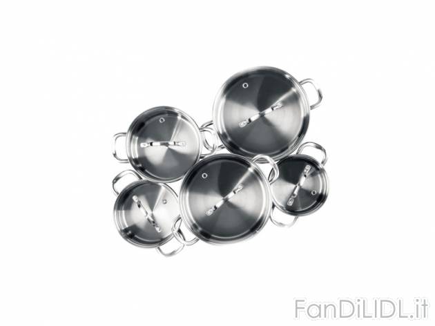 Set pentole Ernesto, prezzo 69,99 &#8364; per Al set 
- In acciaio inossidabile ...