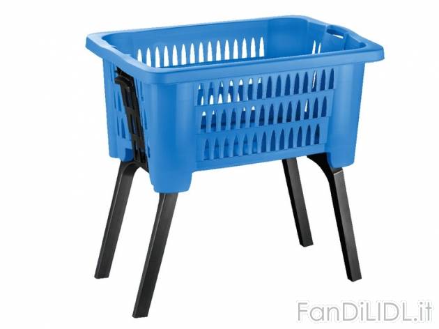 Cesto portabiancheria con gambe pieghevoli AquaPur, prezzo 7,99 &#8364; per ...