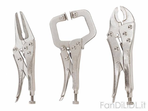 Set pinze regolabili autobloccanti, 3 pezzi , prezzo 7.99 &#8364; 
- In acciaio ...