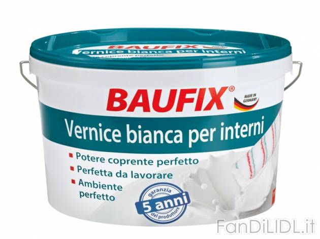 Vernice bianca per interni 11l , prezzo 17,99 &#8364; per Alla confezione 
- ...