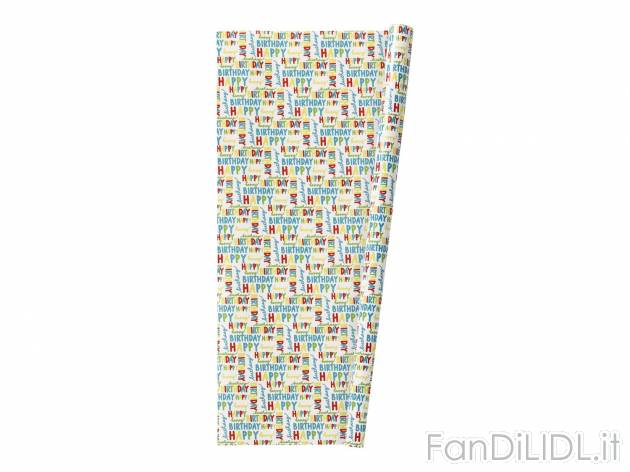 Carta da regalo, 5m x 70cm , prezzo 0.99 &#8364;