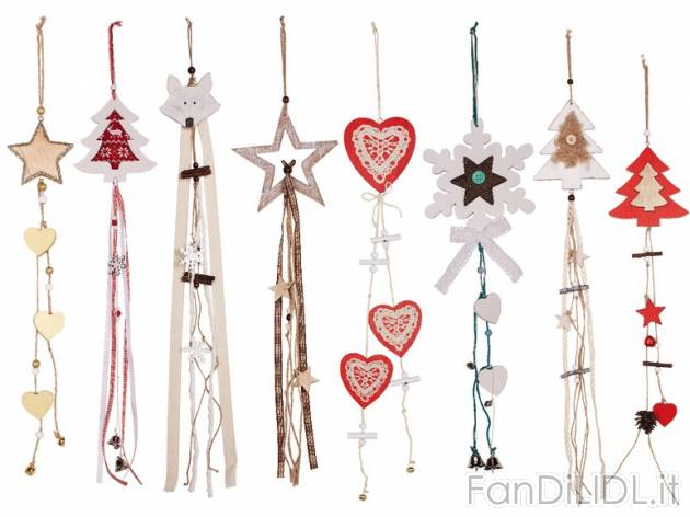 Addobbi natalizi Melinera, prezzo 1,99 &#8364; per Alla confezione 
- In legno ...