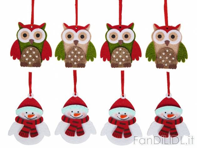 Decorazioni natalizie in feltro Melinera, prezzo 1,49 &#8364; per Alla confezione ...