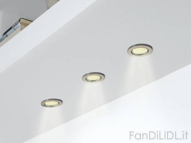 Set faretti da incasso a LED Livarno Lux, prezzo 14,99 &#8364; per Alla confezione ...