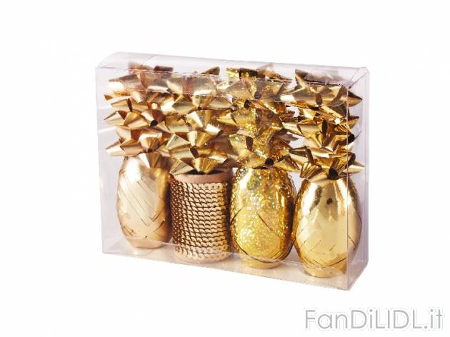 Set nastro e fiocchi per pacchi regalo, 16 pezzi Melinera, prezzo 1,99 &#8364; ...