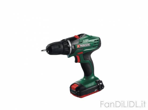 Trapano avvitatore ricaricabile Parkside, prezzo 59,99 &#8364; per Alla confezione ...