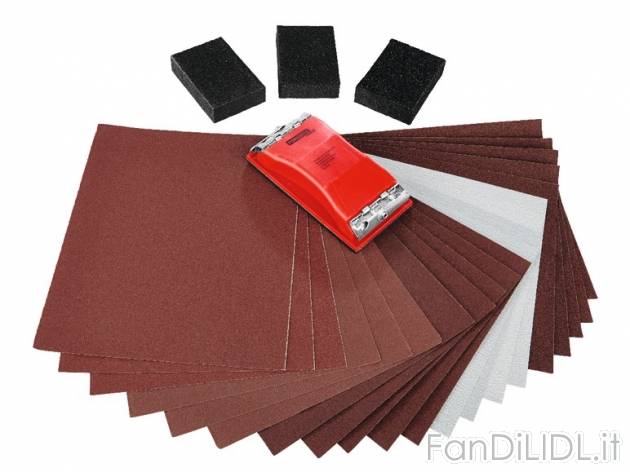 Set per levigatura manuale, 24 pezzi Powerfix, prezzo 6,99 &#8364; per Al set ...