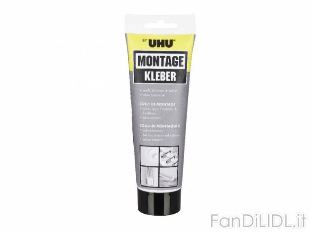 Colla o adesivi per montaggio , prezzo 2,99 &#8364; per Alla confezione 
- A ...