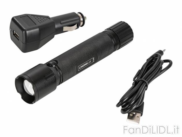 Torcia a LED con Powerbank , prezzo 12.99 &#8364; 
- 3 funzioni di illuminazione
- ...