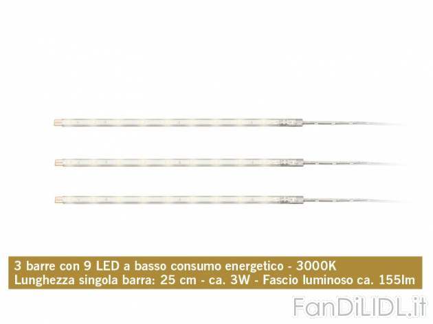 Set barre luminose a LED , prezzo 14,99 &#8364; per Al set 
- A scelta fra ...