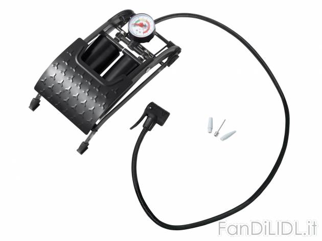Pompa a pedale con doppio cilindro , prezzo 7.99 &#8364; 
- Manometro con indicazione ...