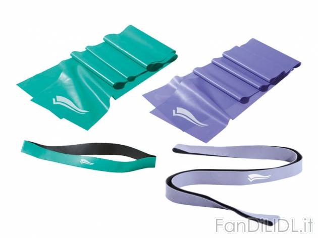 Set fasce elastiche Crivit Sports, prezzo 5,99 &#8364; per Al set 
- 2 fasce ...
