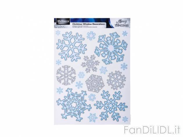 Adesivi natalizi per finestre Melinera, prezzo 0,99 &#8364; per Alla confezione ...