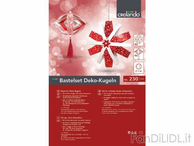 Set bricolage per Natale , prezzo 4,99 &#8364; per Al set 
- A scelta tra: ...