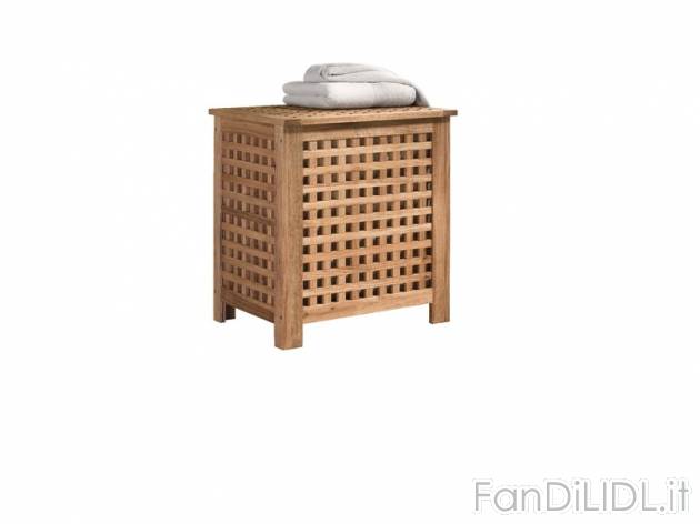 Cesto portabiancheria in legno , prezzo 34,99 &#8364; per Alla confezione 
- ...