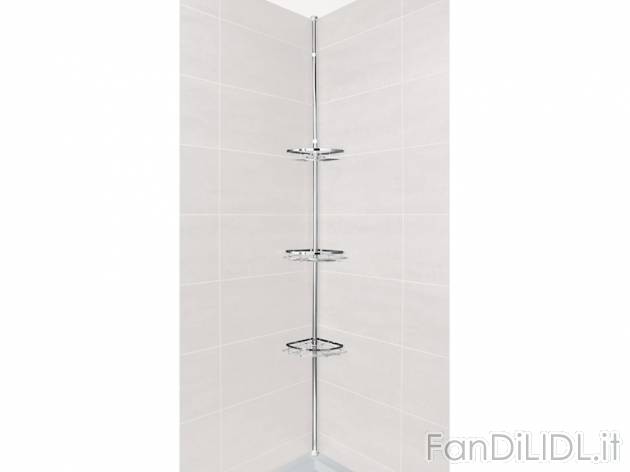 Portaoggetti telescopico per doccia Miomare, prezzo 19,99 &#8364; per Alla confezione ...