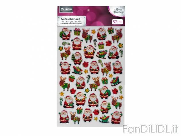 Set adesivi natalizi Melinera, prezzo 0,99 &#8364; per Al set 
- A scelta tra ...