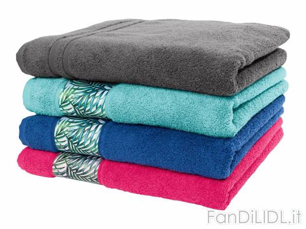 Telo doccia 70x140 cm o Asciugamano 50x100 cm, 2 pezzi , prezzo 5.99 &#8364; ...