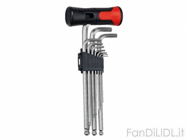 Set chiavi a brugola Powerfix, prezzo 5,99 &#8364; per Al set 
- Grandezze: ...