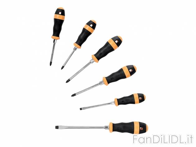Set cacciaviti Powerfix, prezzo 6,99 &#8364; per Al set 
- Con punte magnetiche ...