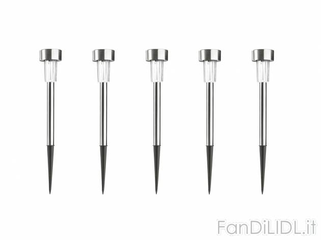 Lampada LED ad energia solare, 5 pezzi , prezzo 7.99 &#8364; 
- Si accendono ...