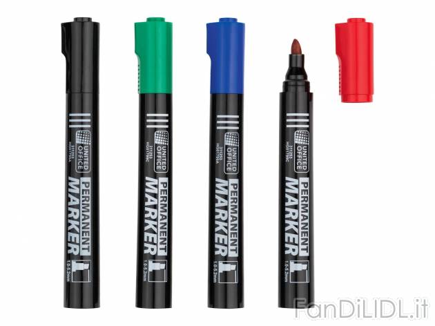 Marcatore indelebile, 4 pezzi , prezzo 1.29 &#8364; 
- A scelta tra: punta ...