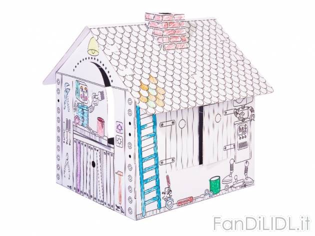 Casetta in cartone da colorare , prezzo 9,99 &#8364; per Alla confezione 
- ...