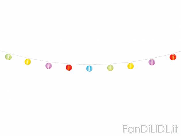 Catena luci decorative LED ad energia solare , prezzo 5.99 &#8364; per Alla ...