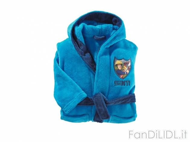 Accappatoio da bambino &#039;&#039;Turtles, Sam il Pompiere&#039;&#039; ...