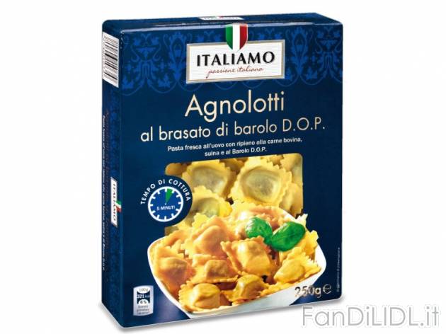 Agnolotti al brasato di barolo Italiamo, prezzo 1,99 &#8364; per 250 g, € ...