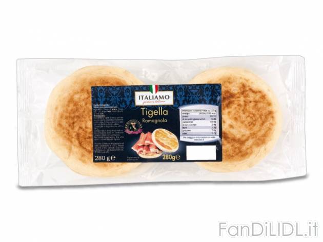 Tigella Romagnola Italiamo, prezzo 1,19 &#8364; per 280 g, € 4,25/kg EUR. ...