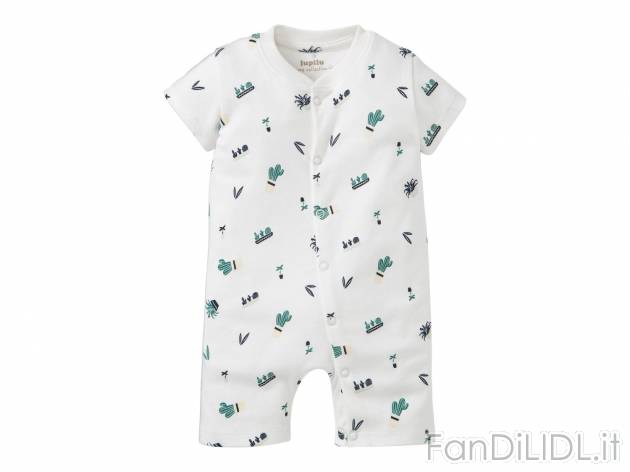 Pigiama corto intero da neonato Lupilu, prezzo 4.99 &#8364;  
-  In puro cotone