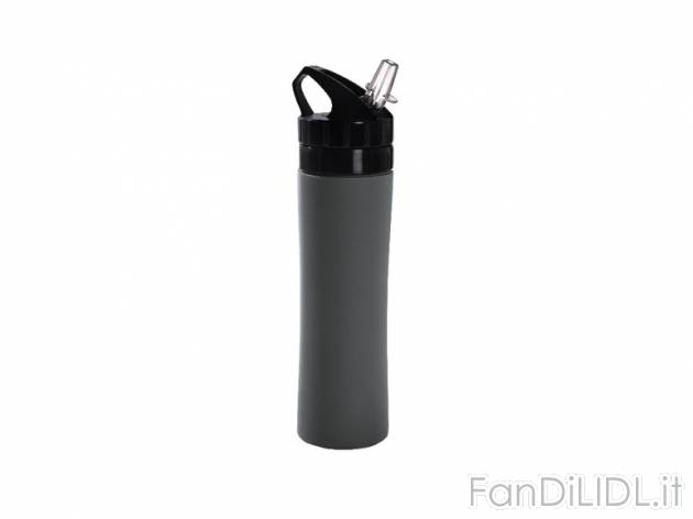 Borraccia in silicone , prezzo 4,99 &#8364; per Alla confezione 
- Arrotolabile ...