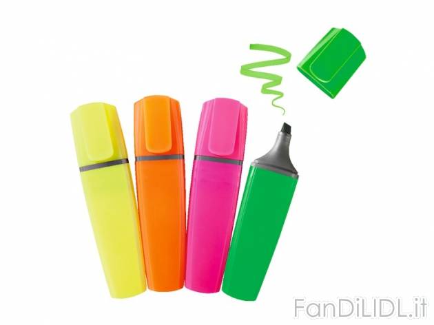 Evidenziatori United Office, prezzo 0,99 &#8364; per Alla confezione 
- Per ...