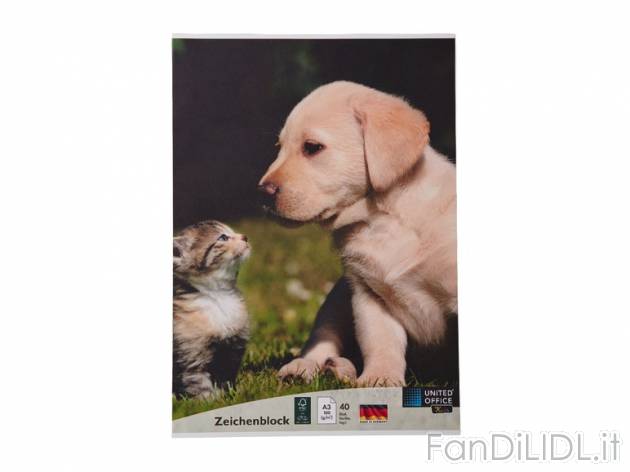 Blocco da disegno A3 United Office, prezzo 0,99 &#8364; per Alla confezione ...